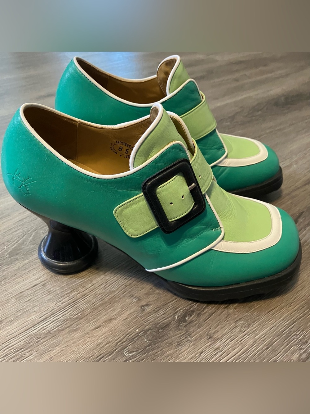 John Fluevog Mini Lolly Green size 8.5 good for street size 8 - Picture 10 of 12